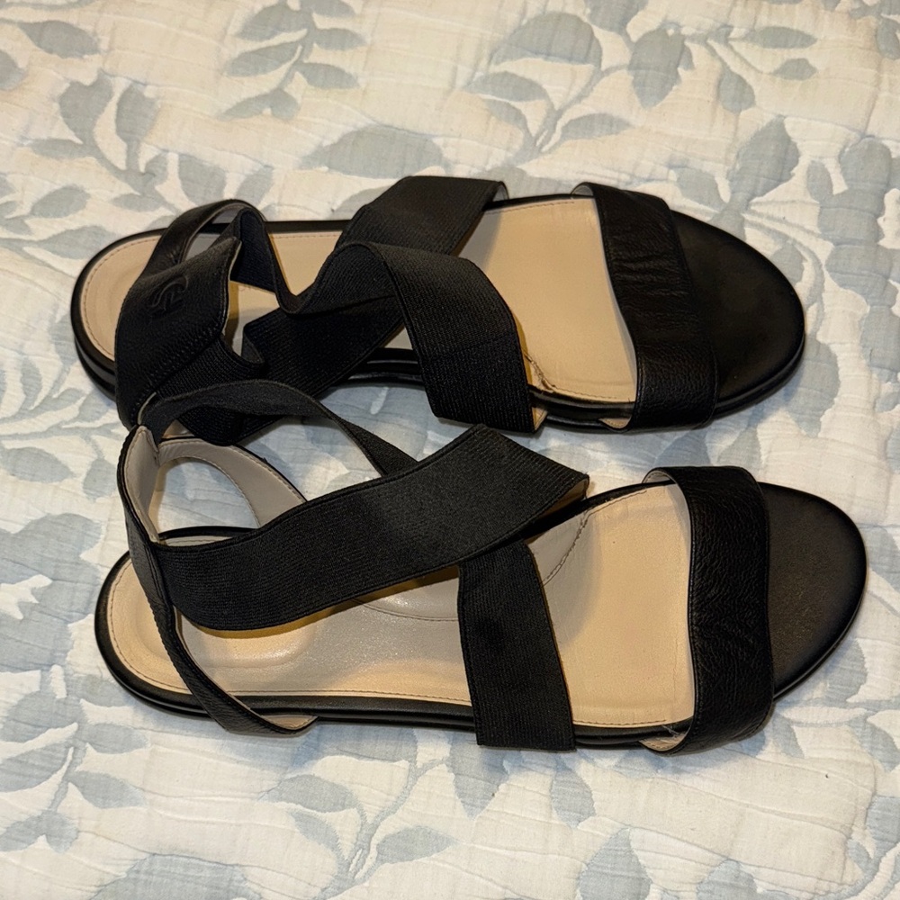 Cole Haan Grand Ambition Black Strappy Sandals